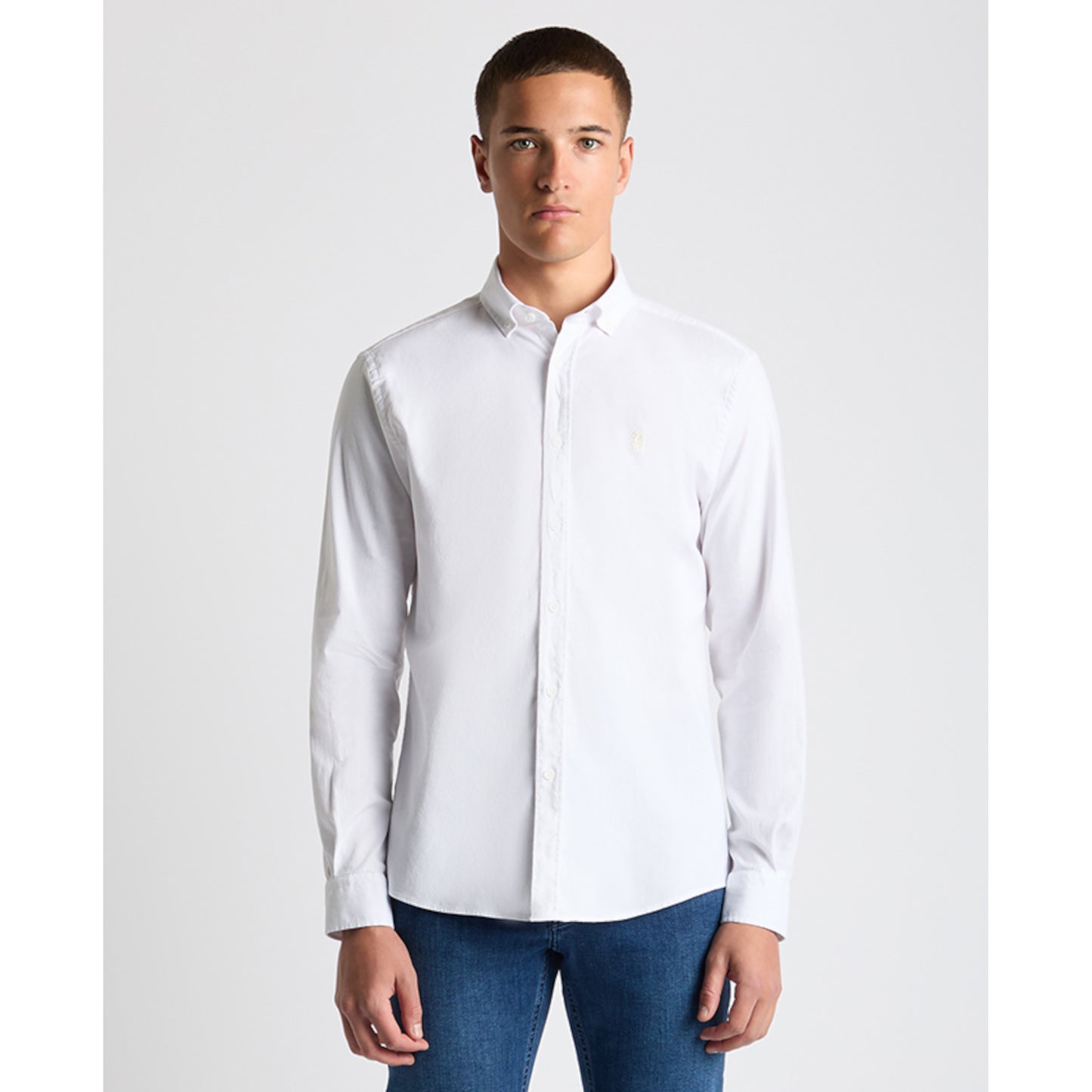 Remus Uomo 13961 01 White Tapered Fit Shirt