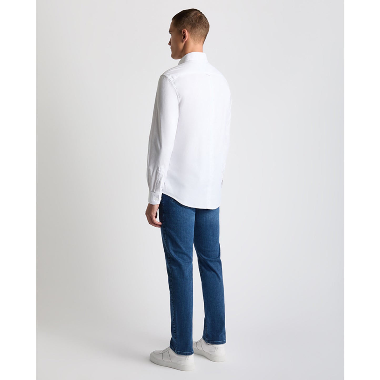 Remus Uomo 13961 01 White Tapered Fit Shirt