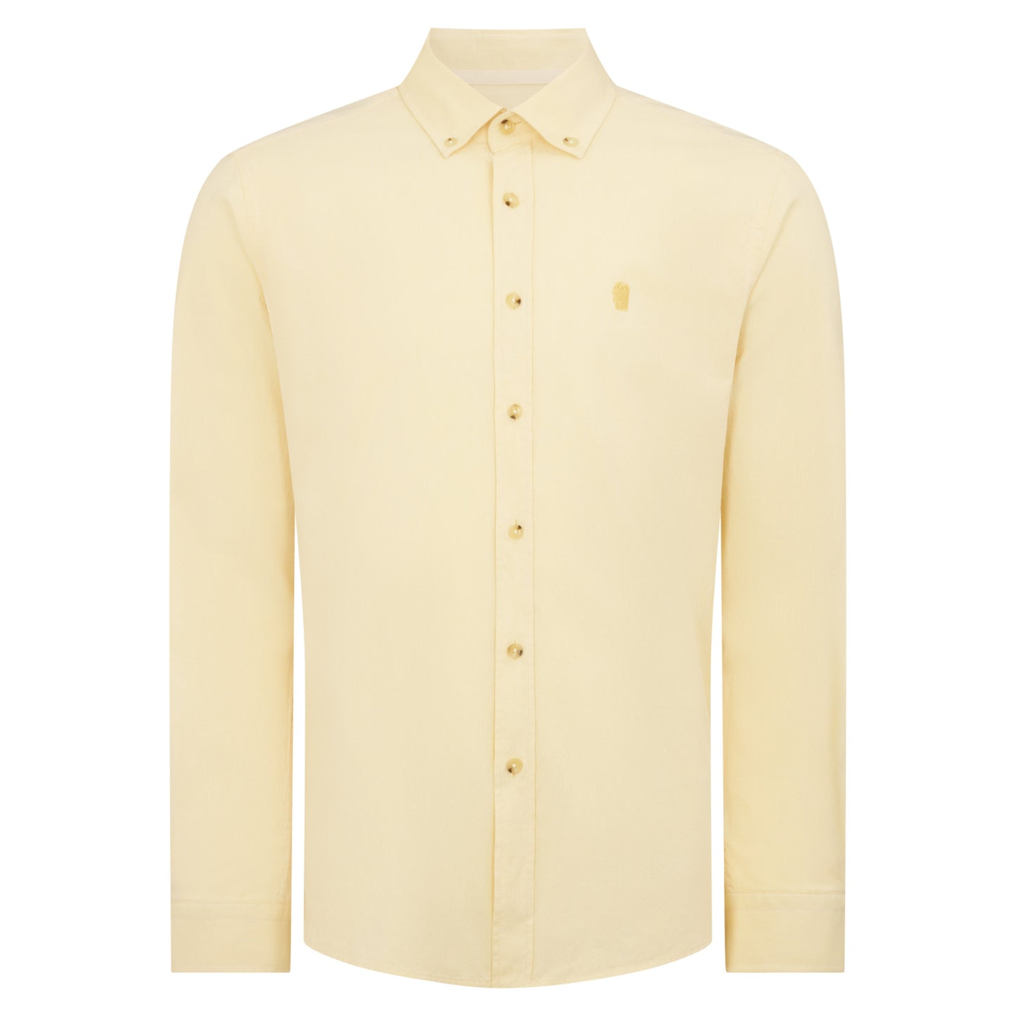 Remus Uomo 13961 51 Yellow Slim Fit Casual Shirt
