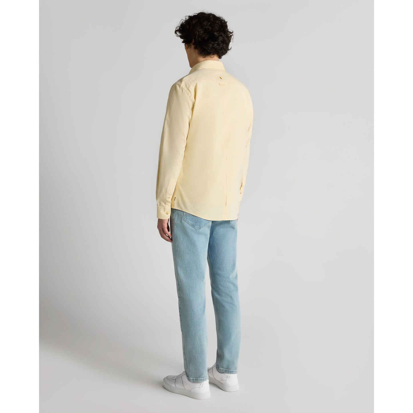 Remus Uomo 13961 51 Yellow Slim Fit Casual Shirt