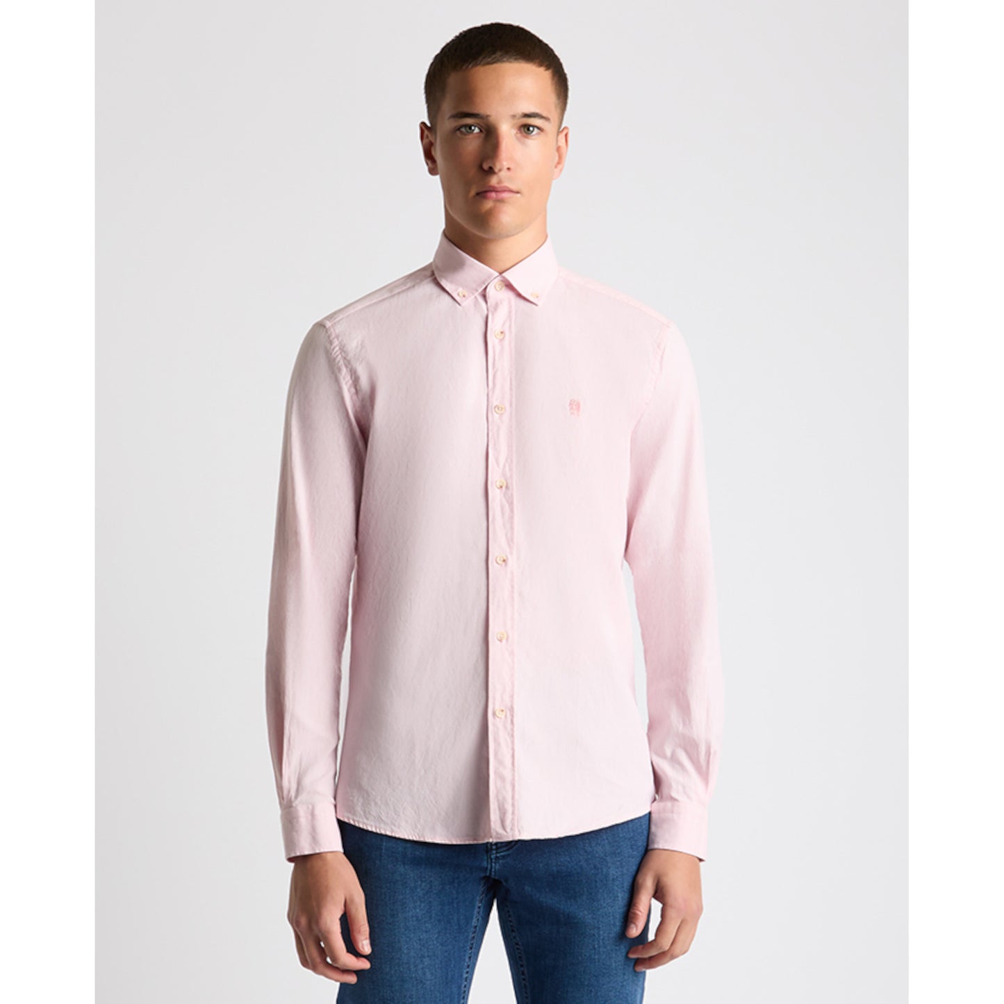 Remus Uomo 13961 61 Light Pink Tapered Fit Shirt
