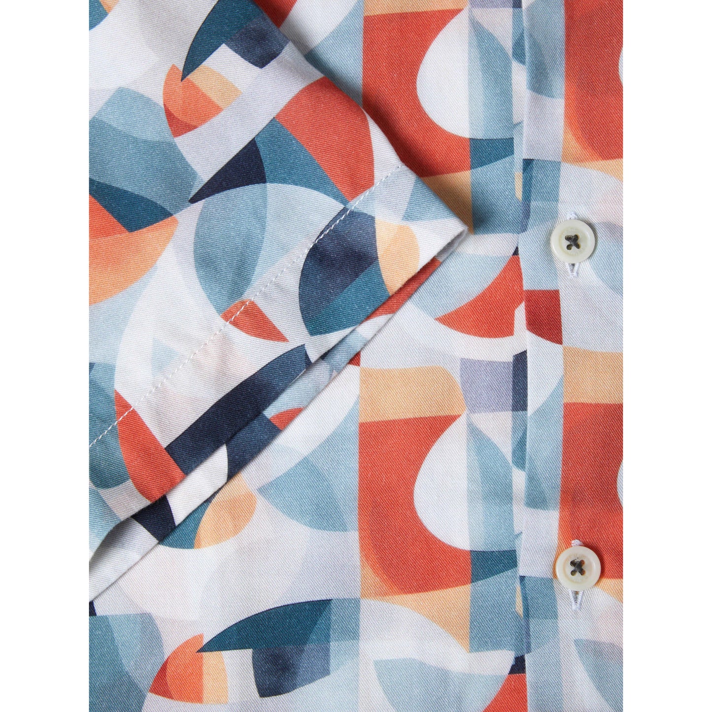 Remus Uomo 13969SS 56 Orange Slim Fit Shirt