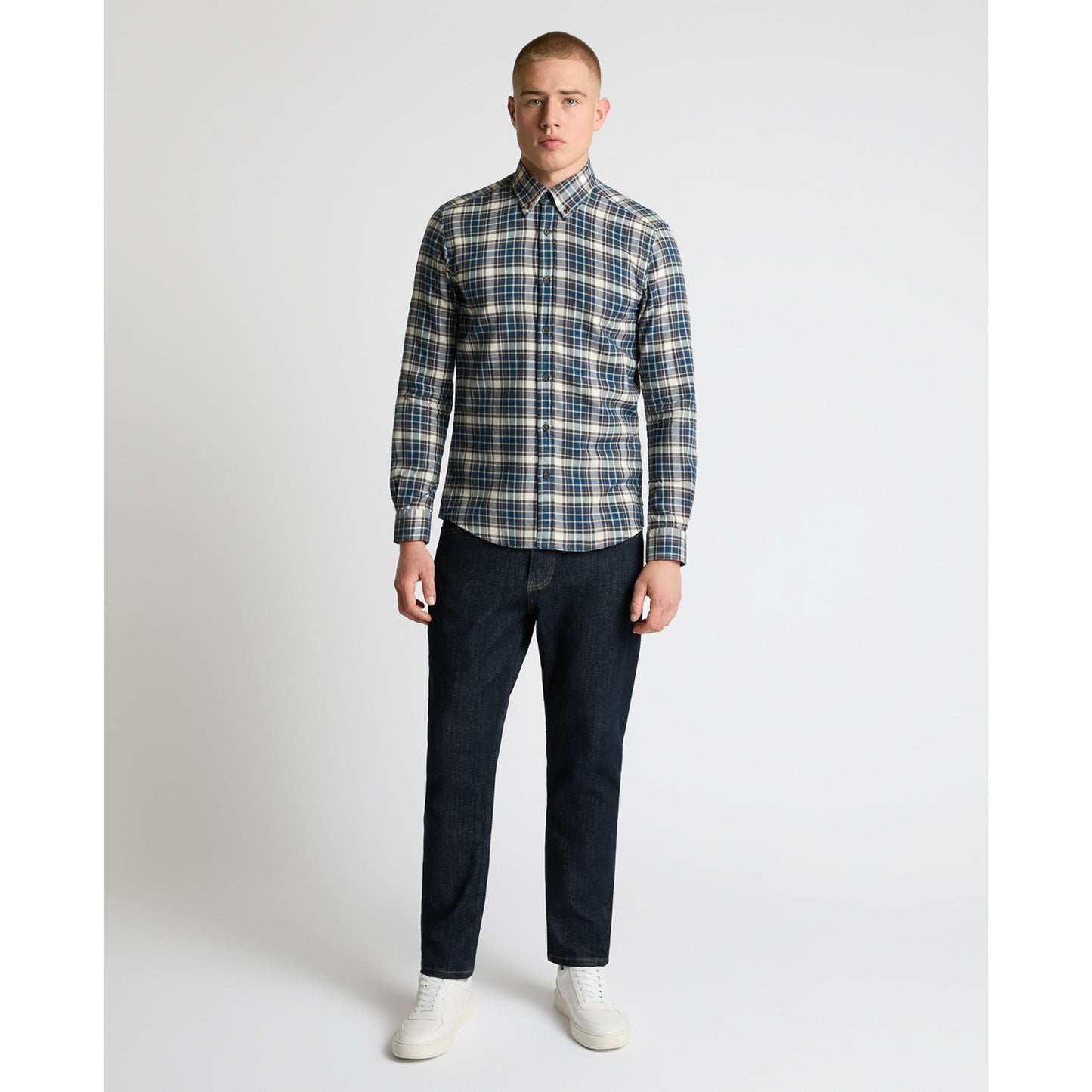 Remus Uomo 13972 27 Dark Blue Slim Shirt