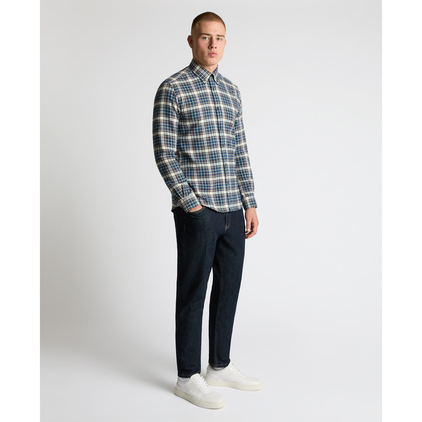 Remus Uomo 13972 27 Dark Blue Slim Shirt