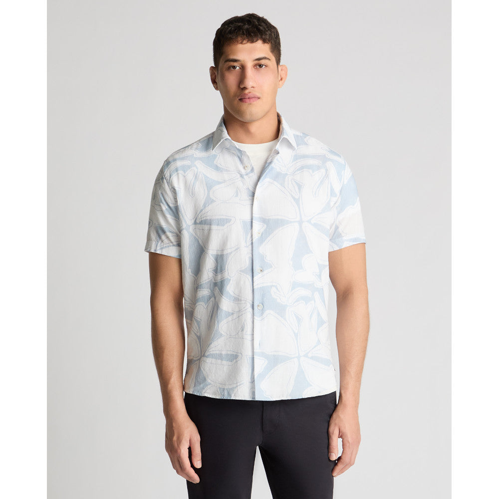 Remus Uomo 13990Ss 22 Light Blue Tapered Short Sleeve Shirt