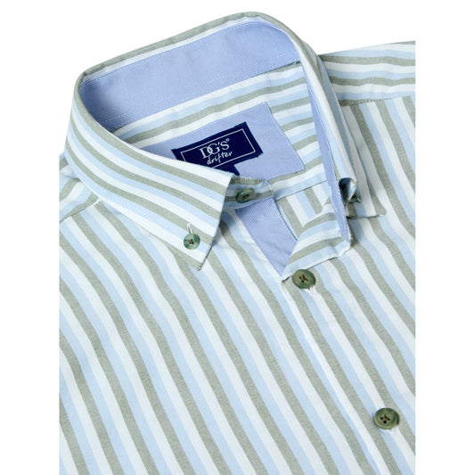 Drifter 14019SS 13 Green Short Sleeve Casual Shirt