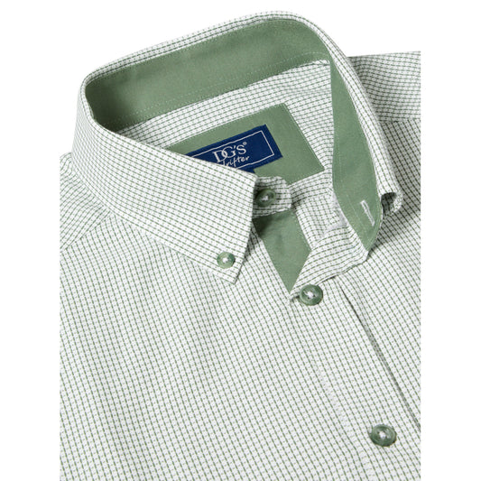Drifter 14021SS 13 Green Short Sleeve Casual Shirt
