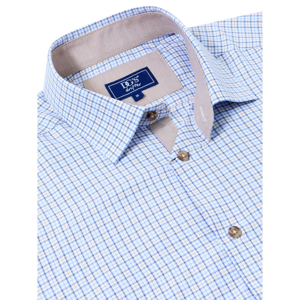 Drifter 14022SS 42 Camel Short Sleeve Casual Shirt