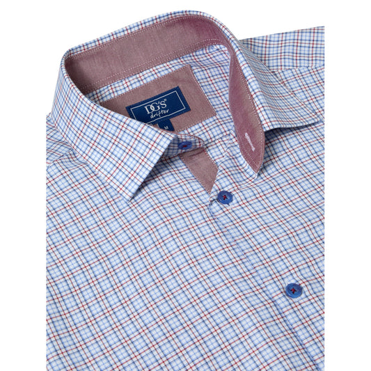 Drifter 14022SS 66 Red Short Sleeve Casual Shirt