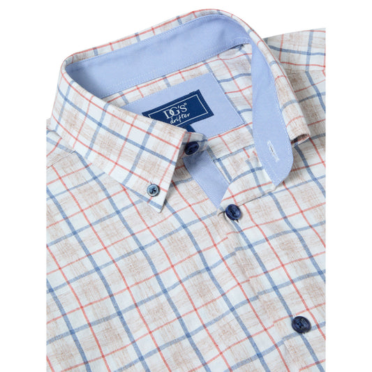 Drifter 14026SS 64 Red Short Sleeve Casual Shirt
