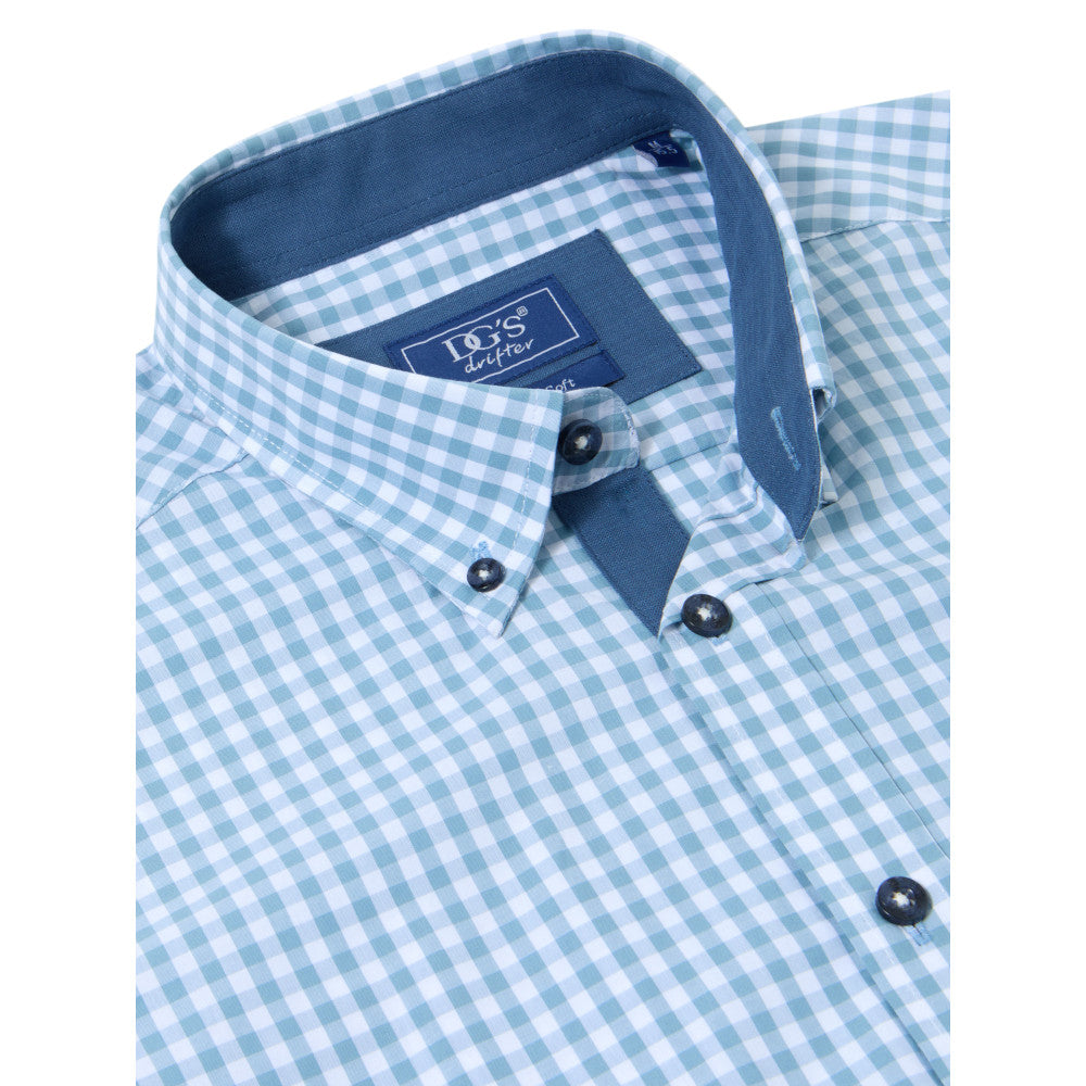 Drifter 14148SS 26 Blue Short Sleeve Casual Shirt