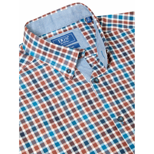 Drifter 14171 45 Brown Regular Casual Shirt