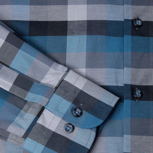 Drifter 14491 26 Turquoise Long Sleeve Casual Shirt