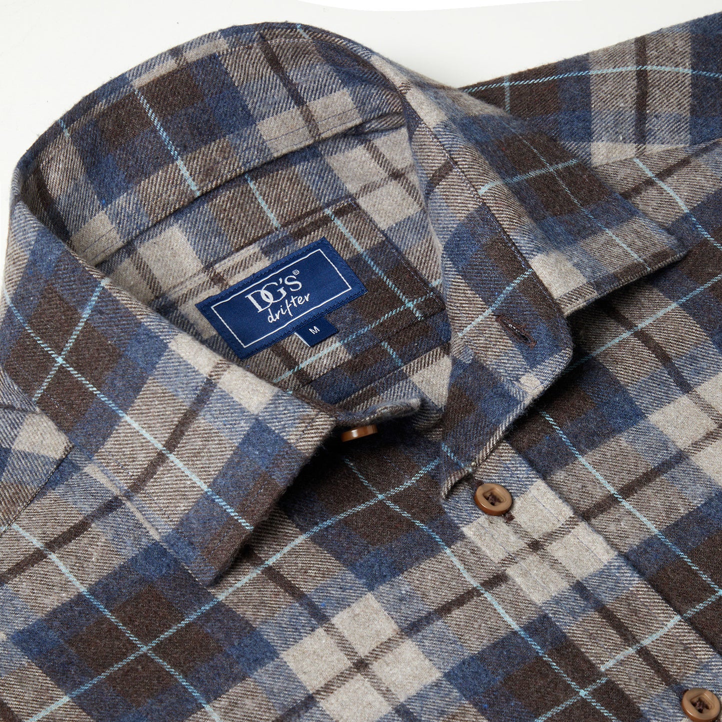 Drifter 14493 47 Brown Long Sleeve Casual Shirt