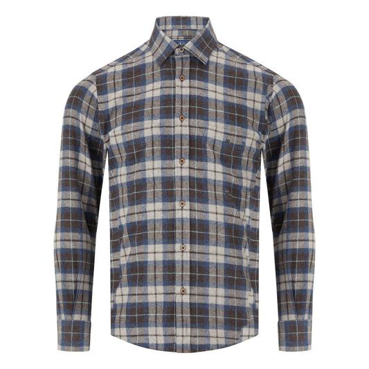 Drifter 14493 47 Brown Long Sleeve Casual Shirt