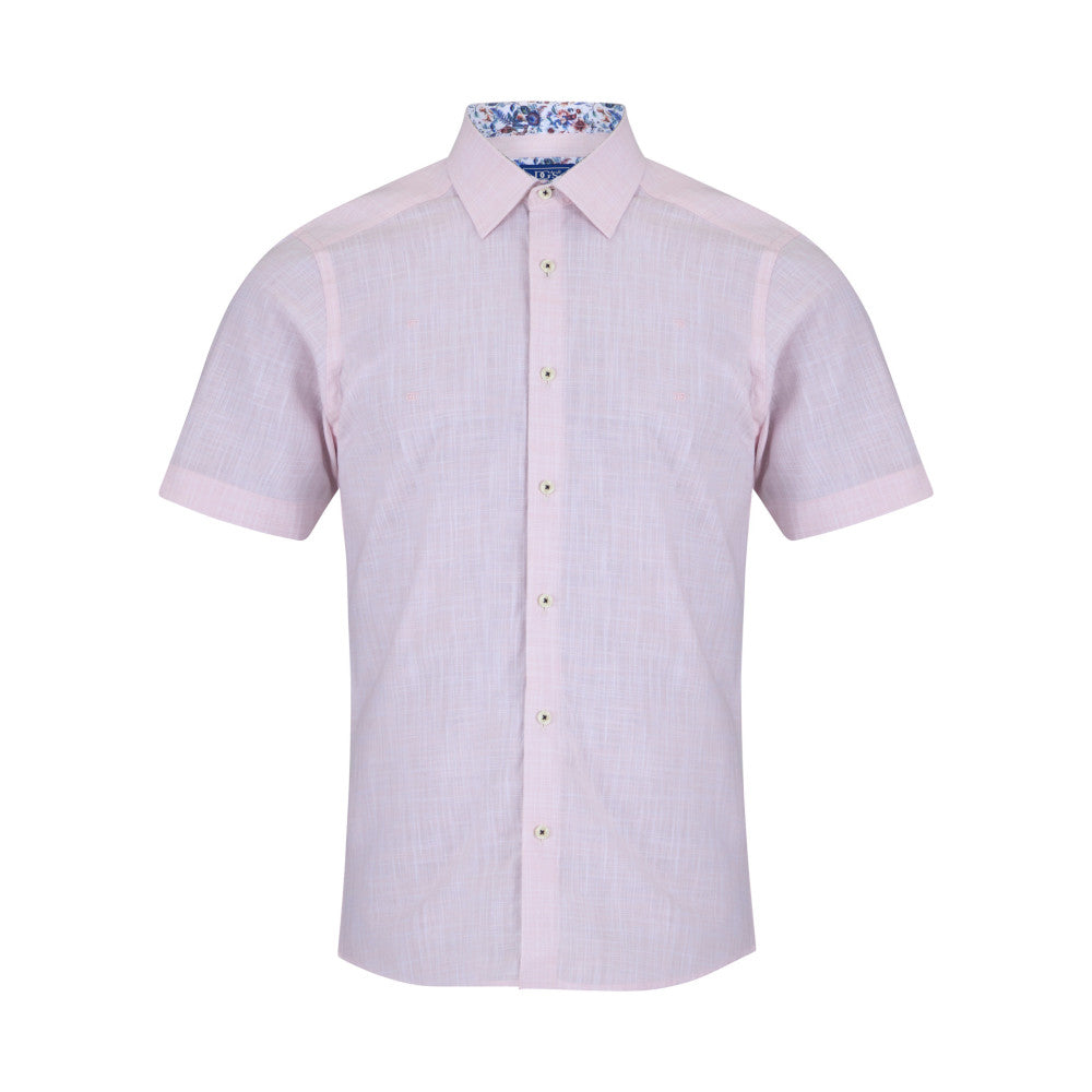 Drifter 14501SS 61 Light Pink Short Sleeve Casual Shirt