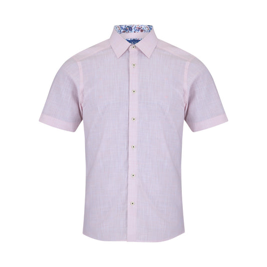 Drifter 14501SS 61 Light Pink Short Sleeve Casual Shirt