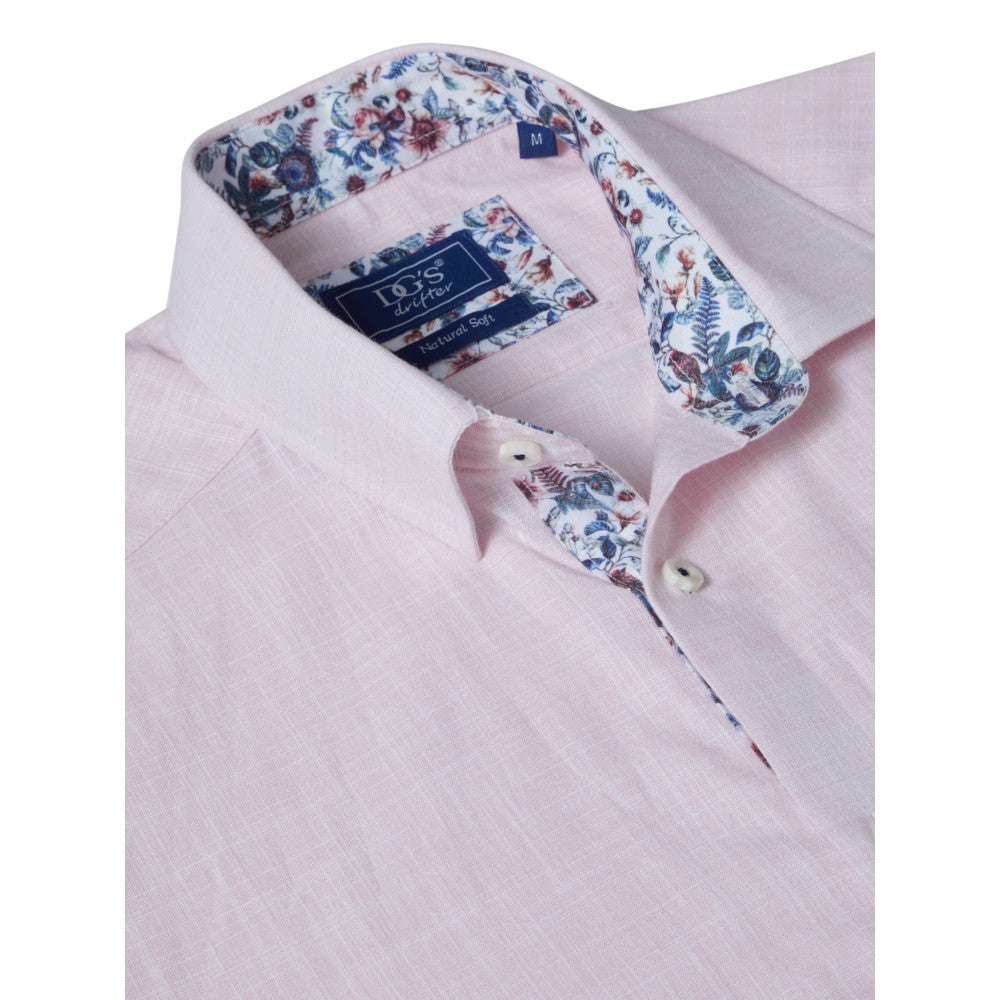 Drifter 14501SS 61 Light Pink Short Sleeve Casual Shirt