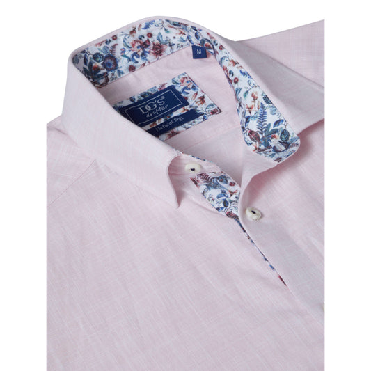 Drifter 14501SS 61 Light Pink Short Sleeve Casual Shirt