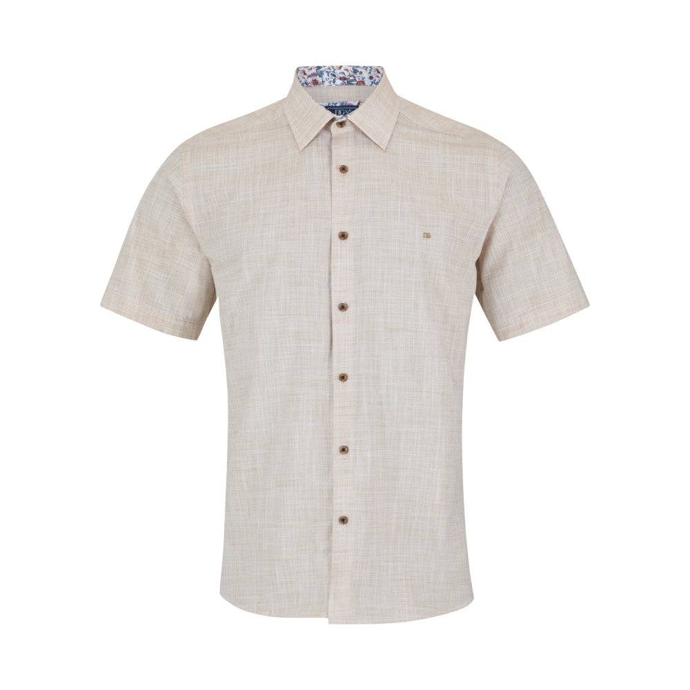 Drifter 14501SS 92 Beige Short Sleeve Casual Shirt