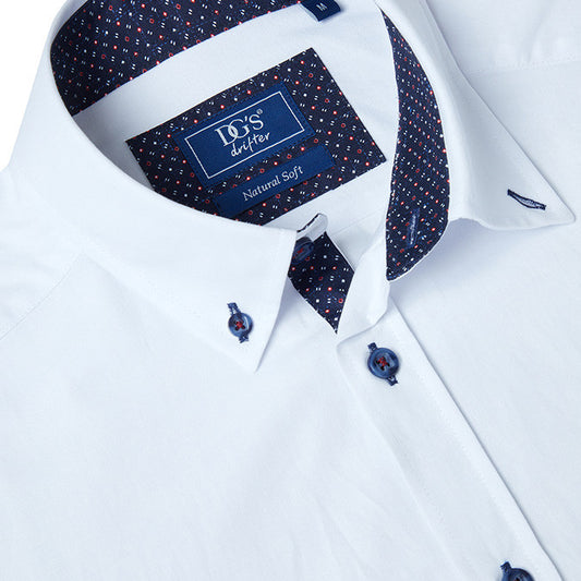 Drifter 14540 01 White Regular Fit Casual Shirt
