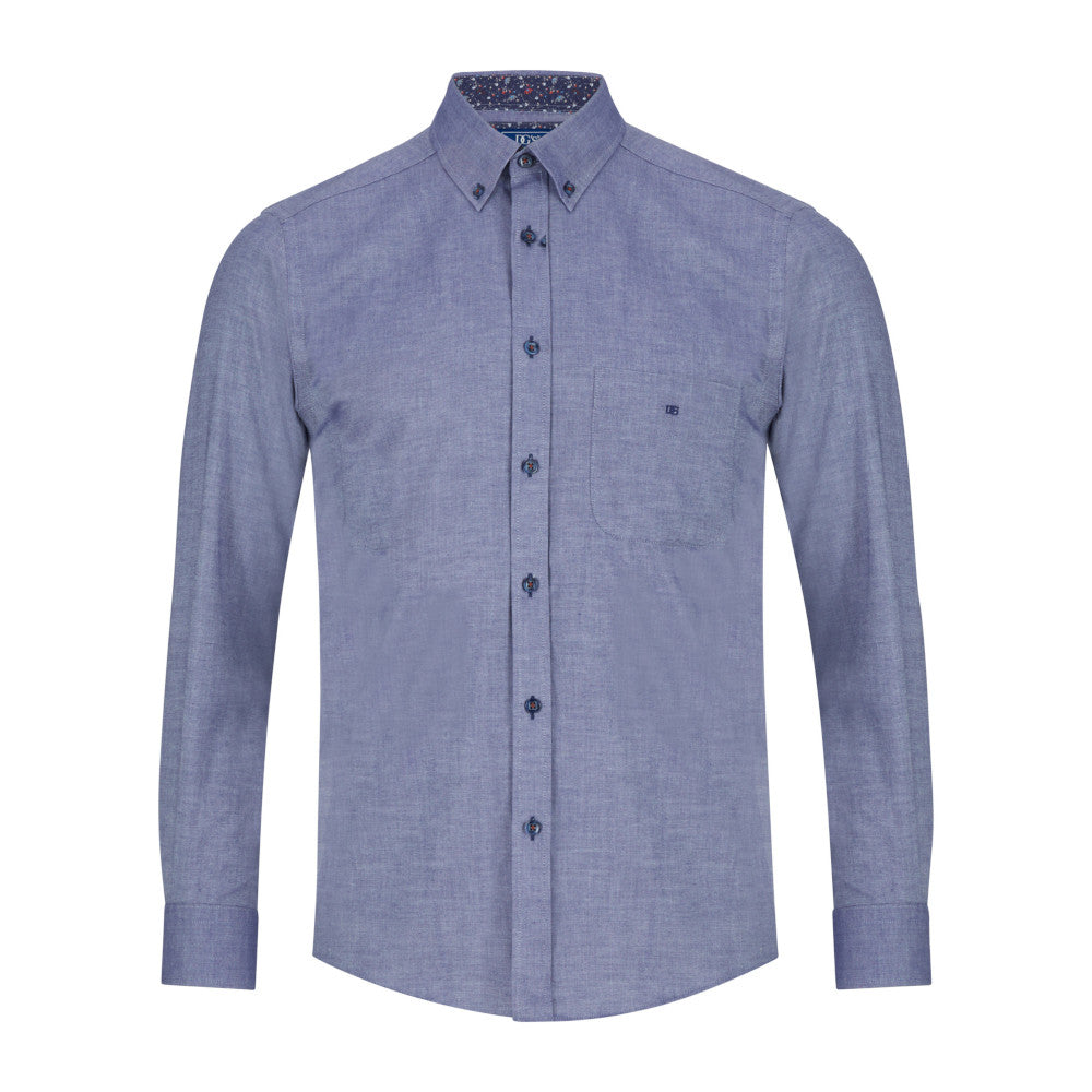 Drifter 14540 27 Dark Blue Regular Fit Casual Shirt
