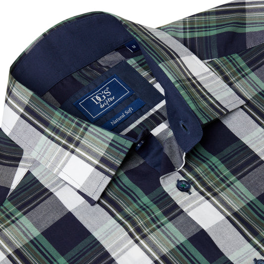 Drifter 14583 78 Navy Long Sleeve Casual Shirt