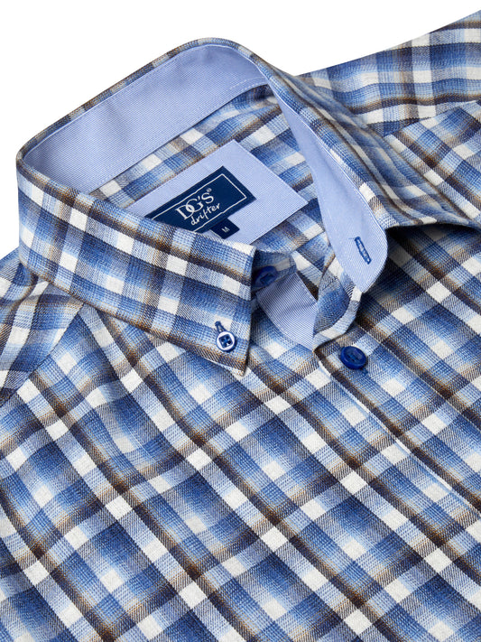 Drifter 14668 25 Blue Regular Fit Casual Shirt