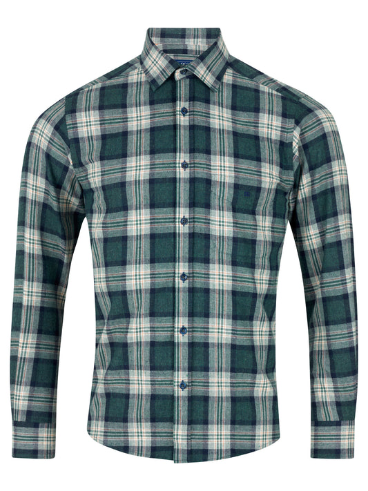 Drifter 14671 38 Dark Green Regular Fit Casual Shirt