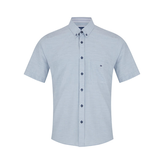 Drifter 14677SS 25 Blue Short Sleeve Casual Shirt