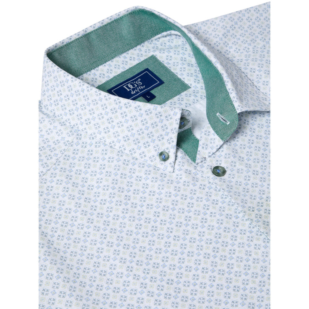 Drifter 14680SS 31 Light Green Short Sleeve Casual Shirt