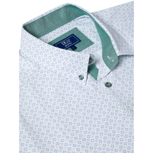 Drifter 14680SS 31 Light Green Short Sleeve Casual Shirt