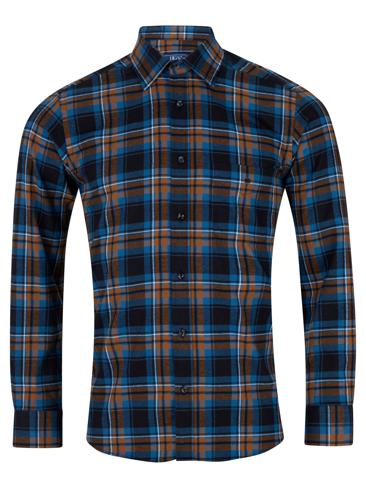 Drifter 14765 27 Dark Blue Regular Fit Casual Shirt