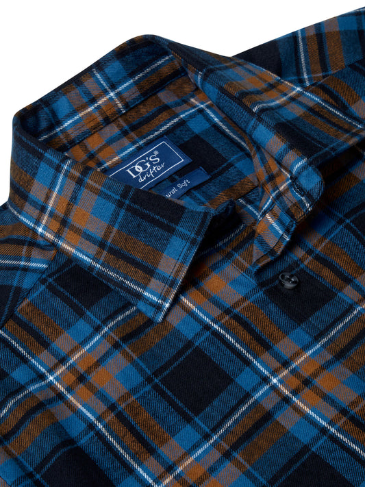 Drifter 14765 27 Dark Blue Regular Fit Casual Shirt