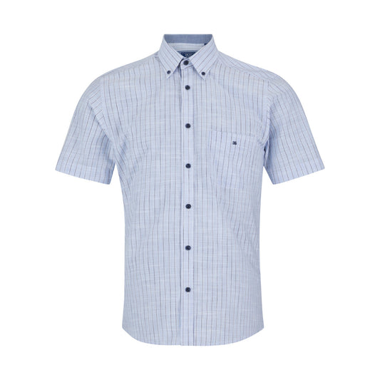 Drifter 14781SS 21 Light Blue Short Sleeve Casual Shirt