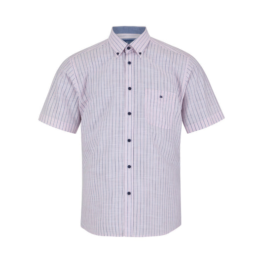 Drifter 14781SS 61 Light Pink Short Sleeve Casual Shirt