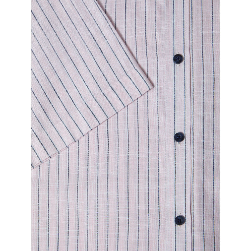 Drifter 14781SS 61 Light Pink Short Sleeve Casual Shirt