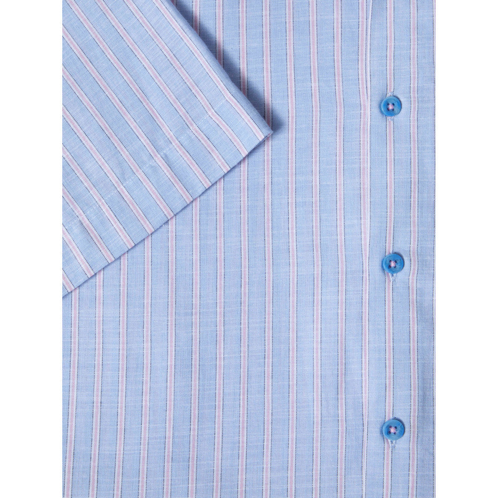 Drifter 14782SS 21 Light Blue Short Sleeve Casual Shirt
