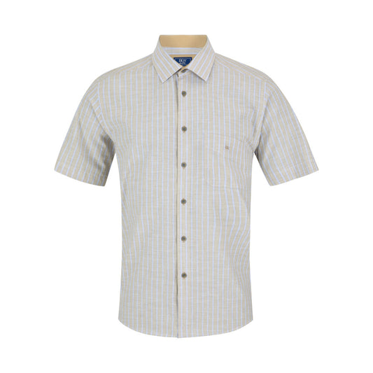 Drifter 14782SS 92 Beige Short Sleeve Casual Shirt