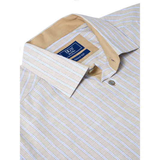 Drifter 14782SS 92 Beige Short Sleeve Casual Shirt