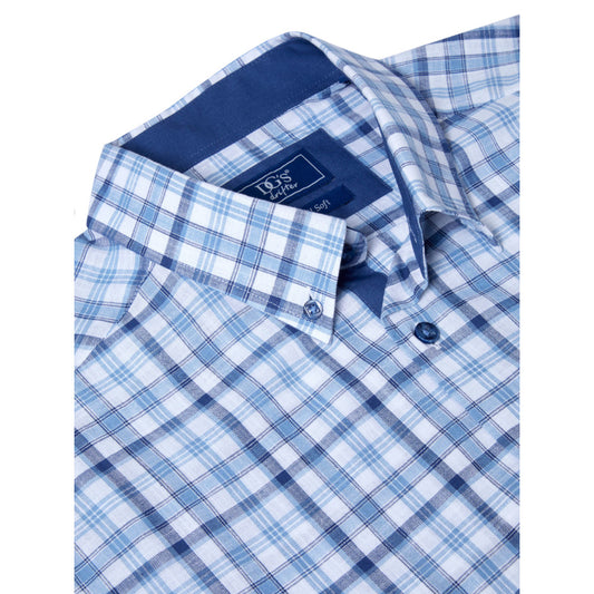 Drifter 14787SS 23 Blue Short Sleeve Casual Shirt