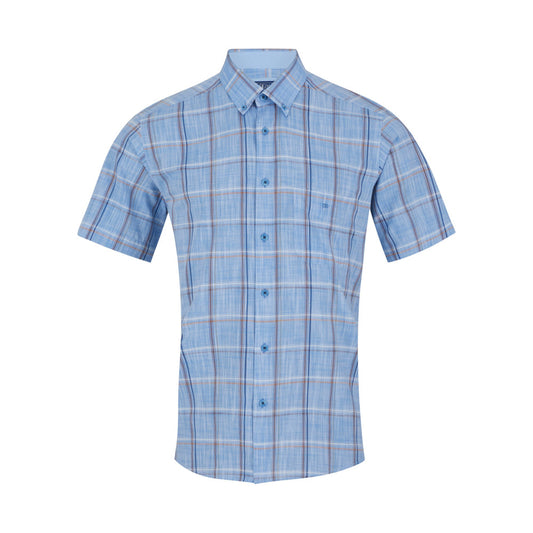 Drifter 14793SS 24 Blue Short Sleeve Casual Shirt