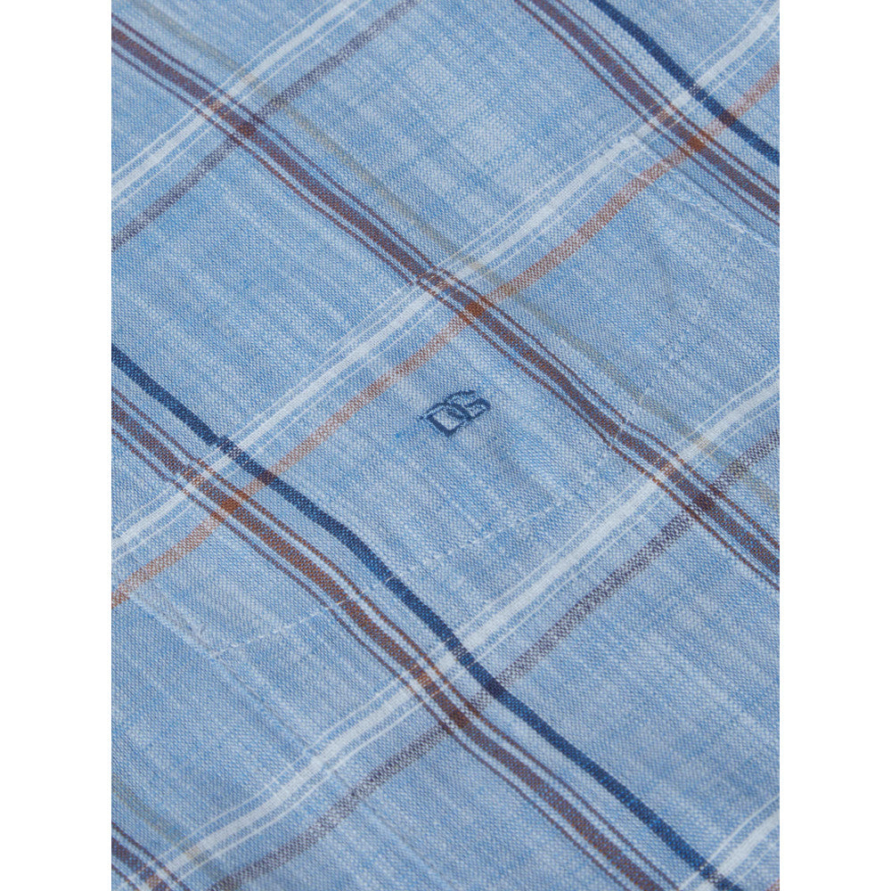 Drifter 14793SS 24 Blue Short Sleeve Casual Shirt