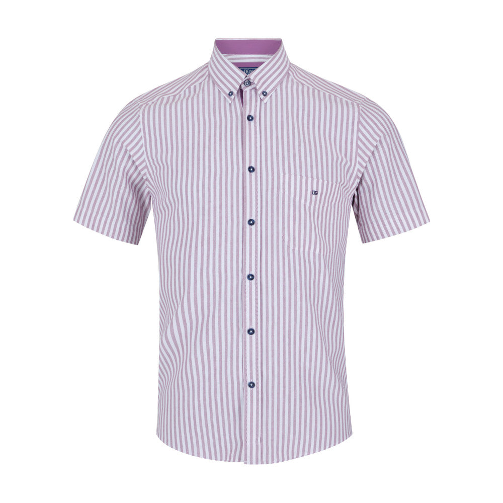 Drifter 14802SS 17 Lilac Short Sleeve Casual Shirt