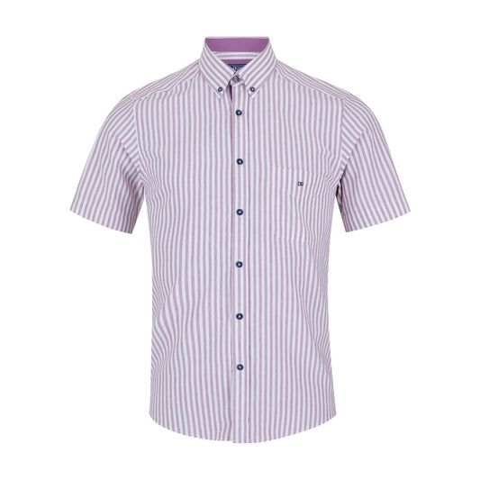 Drifter 14802SS 17 Lilac Short Sleeve Casual Shirt