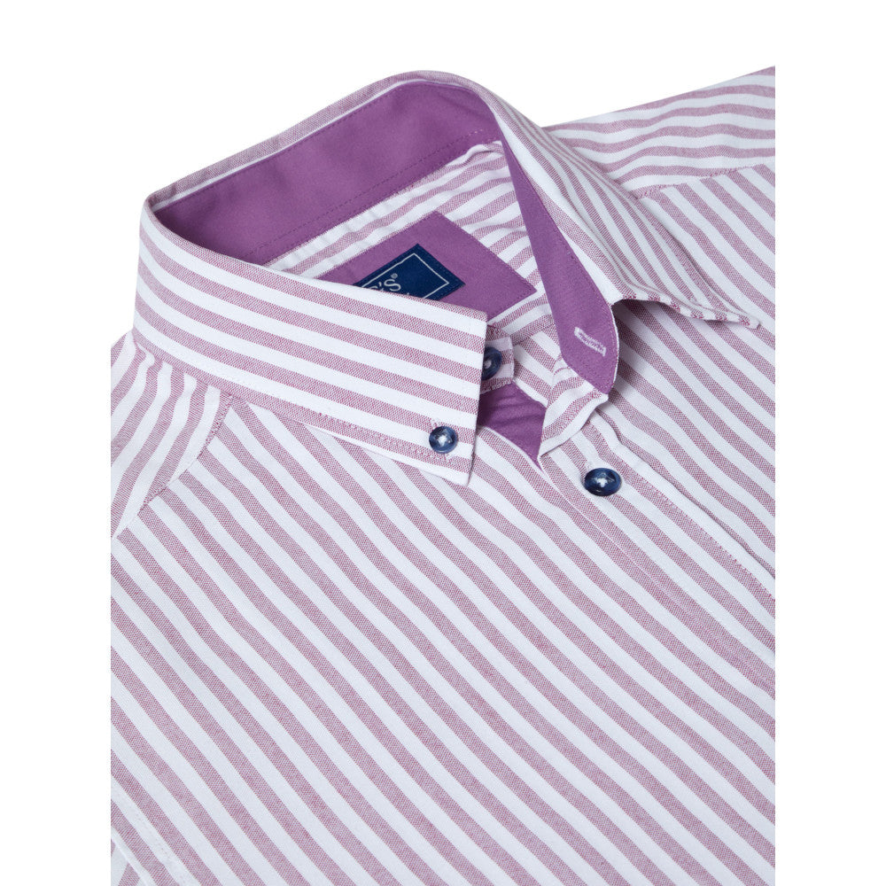 Drifter 14802SS 17 Lilac Short Sleeve Casual Shirt