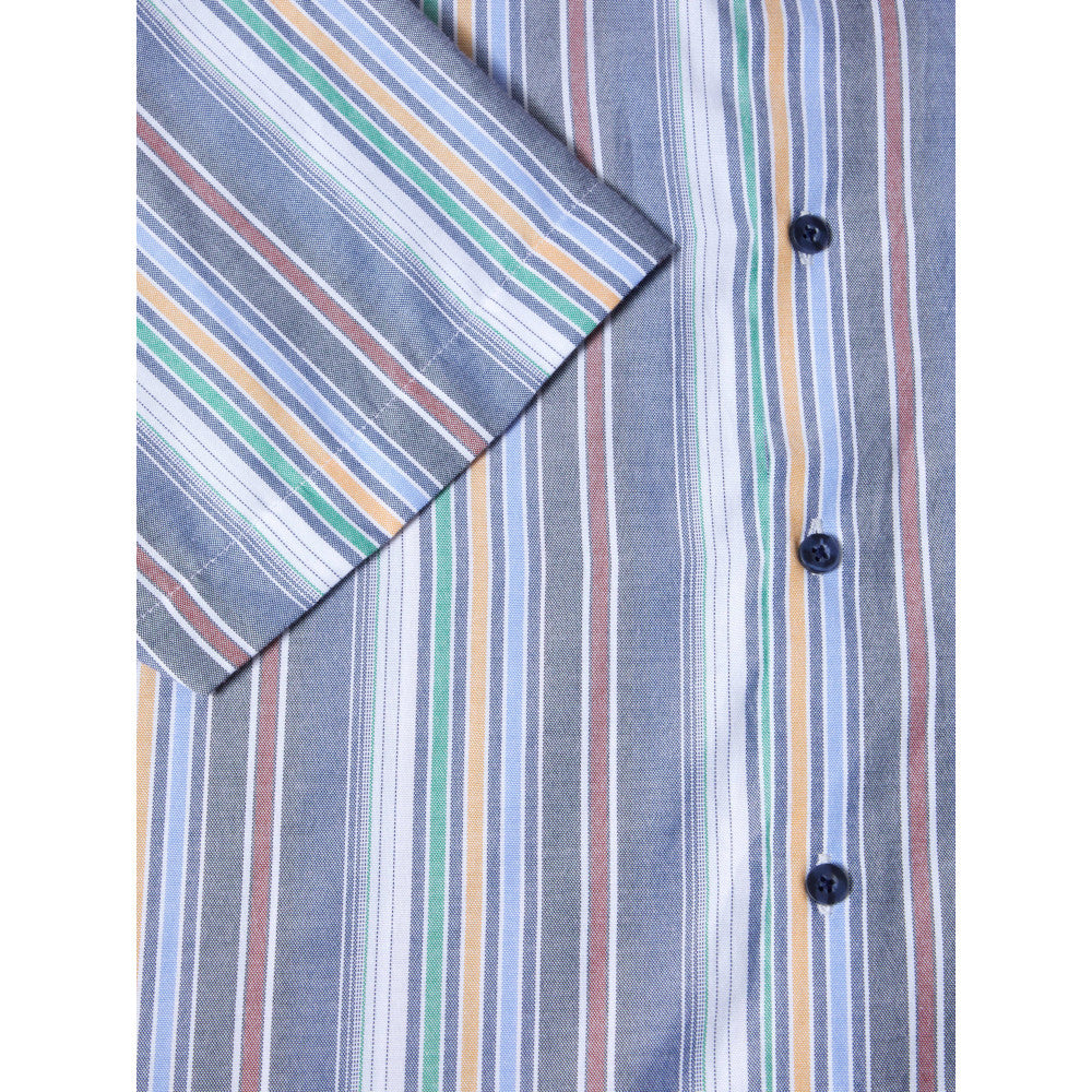 Drifter 14807SS 78 Navy Short Sleeve Casual Shirt