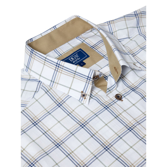 Drifter 14816SS 19 Beige Short Sleeve Casual Shirt