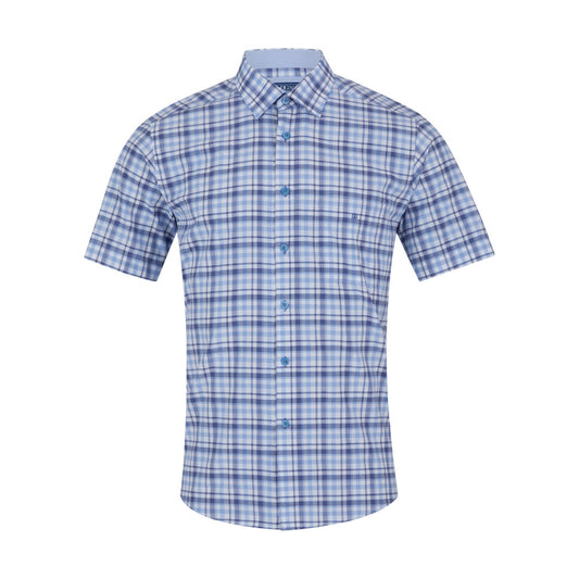 Drifter 14820SS 22 Light Blue Short Sleeve Casual Shirt