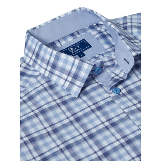 Drifter 14820SS 22 Light Blue Short Sleeve Casual Shirt